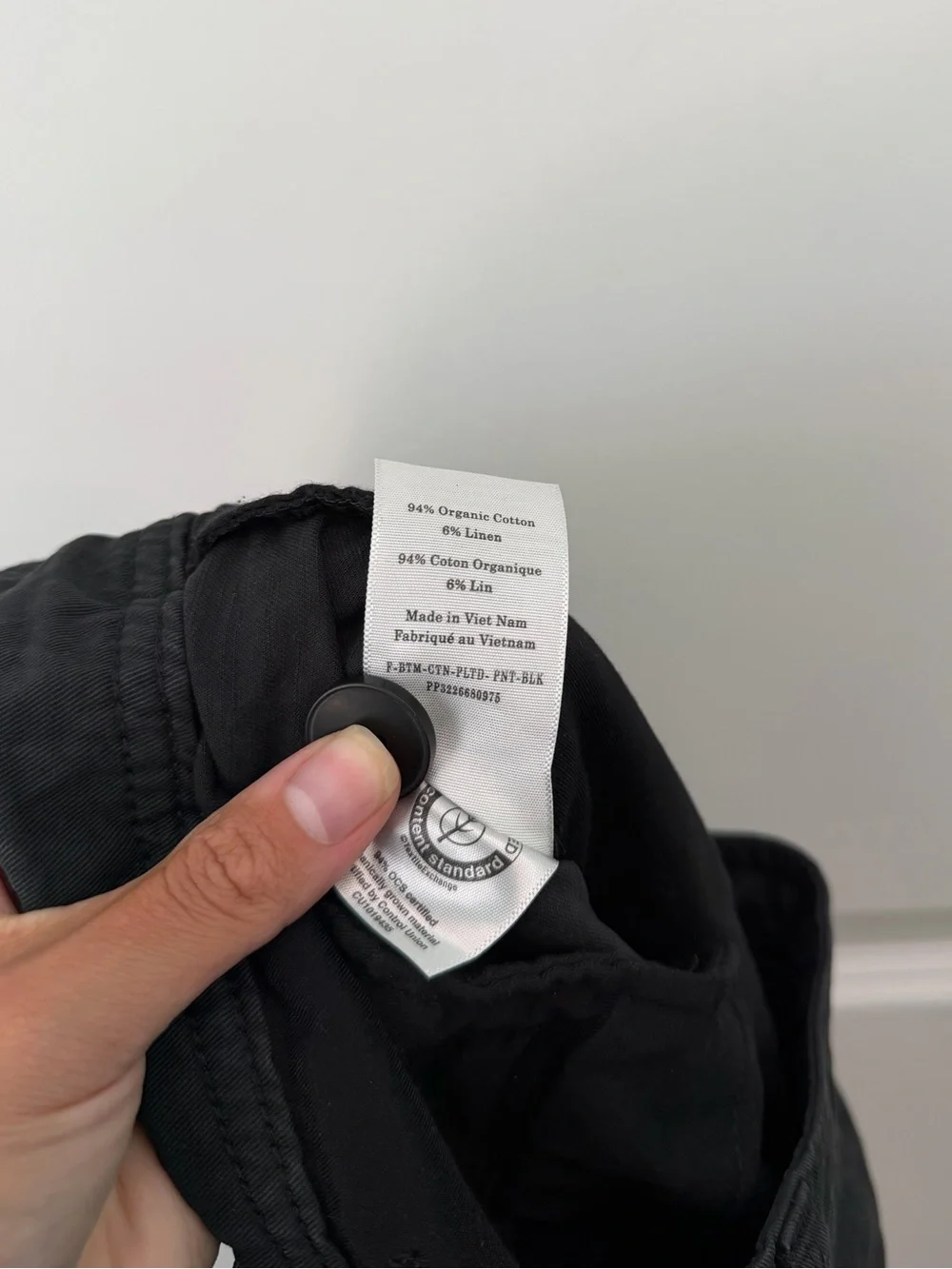 Everlane THE EVERYWHERE PANT Size 2 in Black Barrel Pant